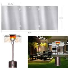 Check spelling or type a new query. Patio Lawn Garden Patio Heaters Princepalace Co Th Oufenli Patio Heater Reflector Shield For Round Natural Gas And Propane Table Top Patio Heater Heat Lamp Outdoor Folded Reflective High Temperature Cloth Silver