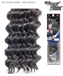 Foxy Silver Weave Extensions Deep Wave 10 Human Hair Weave Extensions