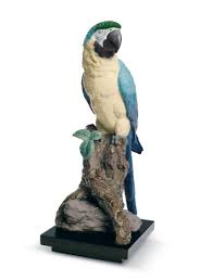 macaw bird sculpture lladro india