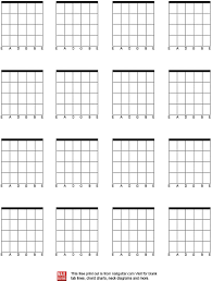 72 Disclosed Blank Guitar Chords Chart Printable