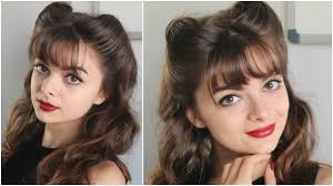 hairstyle bangs victory rolls