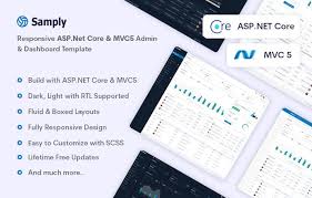 asp net admin dashboard templates on