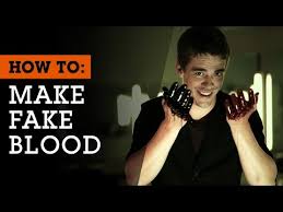 making fake blood prosthetic makeup