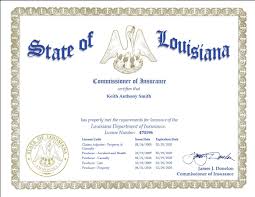 Here's how to use and read certificates of insurance. Insurance License La State Providing Louisiana Automobile Diminished Value Appraisals