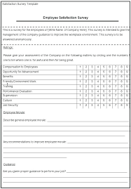Employee Questionnaire Template Self Assessment Luxury Job