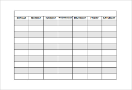 Availability Schedule Template Template Business