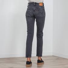 levi s 501 skinny fit coal black jeans