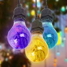 Led Bulb Wishing Lights Colorful Glass