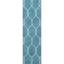 momeni bliss teal 2 ft x 8 ft indoor