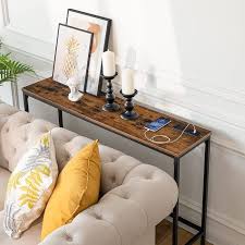 Narrow Console Table With Power