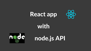 app with a node js api backend