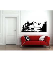 Mountains And Forest Large Wall Decal