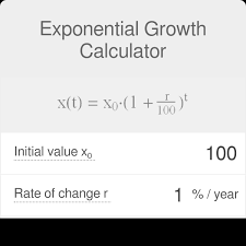exponential growth calculator