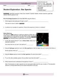 Determine the elements that are represented in each spectrum, and use this information to infer the temperature and classification of exploration sheet answer key. Student Exploration Sheet Growing Plants