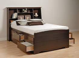 Tall Queen Size Platform Bed With