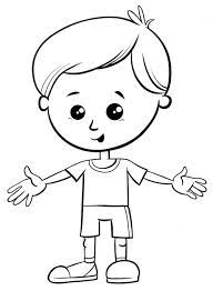 little boy character coloring book