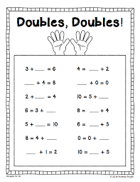 first grade math doubles facts