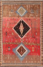 rustic tribal persian gabbeh rug 72091