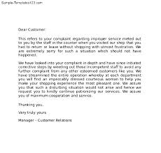 Apology Letter To Customers 3 Blank Invoice