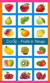 fruits in telugu 2 0 free
