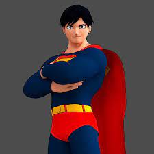 Superman - Clark Kent - Anime Manga Style 3D model rigged | CGTrader