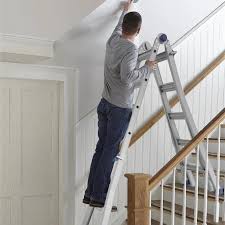 how to place ladder on stairs storables