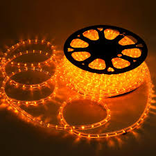 Details About 50 Ft Saffron 2 Wire Led Rope Light Outdoor Home Holiday Valentines Part