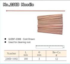 Non Sparking Free Copper Beryllium Scaling Needle For Needle