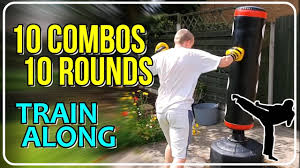 10 rounds heavy bag workout train