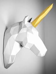 Unicorn Wall Decoration Paper Animal