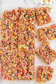 fruity pebbles rice krispies made to