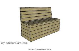 Modern Outdoor Bench Free Woodworking