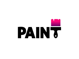 paint logo typographic logo design