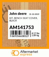 Am141753 Kit Bench Seat Cover Black