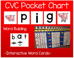 Cvc Pocket Chart Activity Cards Over 100 Pages