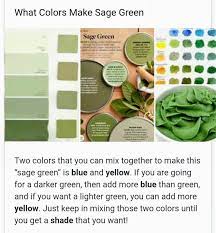 Sage Green Paint Color Mixing