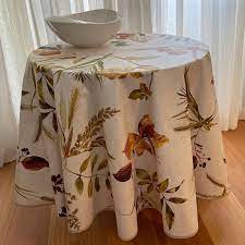 Autumn Leaves Round Tablecloth
