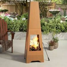 Chiminea Outdoor Fireplace Wood Burning