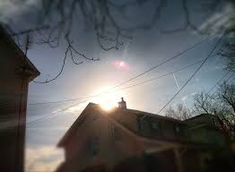 Sun shining over a house. | My pictures, Picture, Lamp post
