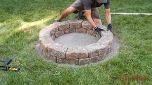 how to build a diy stone fire pit