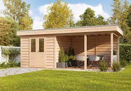 Garden Room With Side Shed Or Canopy