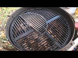 cast iron grill grate clean and season