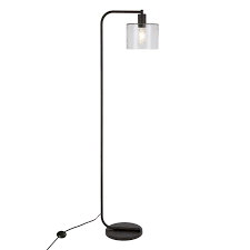 Henn Hart Fl0100 Seeded Glass Lamp One