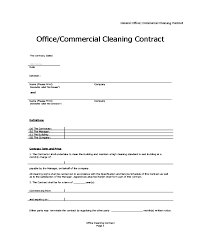 Office Cleaning Contract Edit Fill Sign Online Handypdf