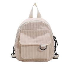 soft corduroy mini backpack