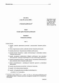 ustawa o finansach publicznych - Notatek.pl