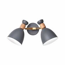 Double Shade Metallic Wall Sconce Lighting Nordic 2 Bulbs Gray Green Wall Mounted Lamp For Living Room Beautifulhalo Com