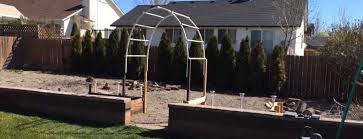 how to make a garden arch with pvc pipe
