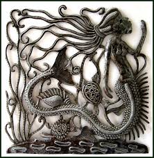 Haitian Metal Art Mermaid Designs