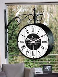 Vintage Double Sided Station Wall Clock
